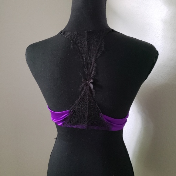NWT VS Sexy Purple and Black Lace Bra - Picture 8 of 8
